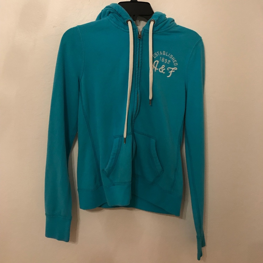 Blue zip up from Abercrombie and fitch
